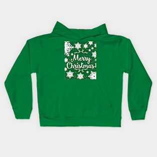 Merry Christmas v2 Green Series Kids Hoodie